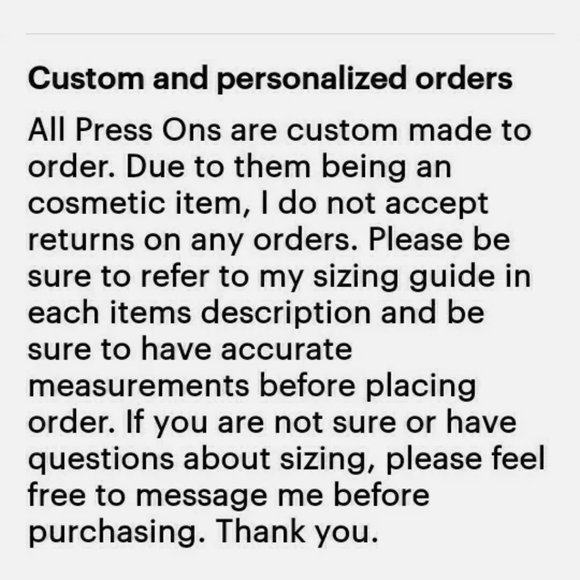 Handmade Hard Gel XL Coffin Press On Nails - Picture 8 of 9